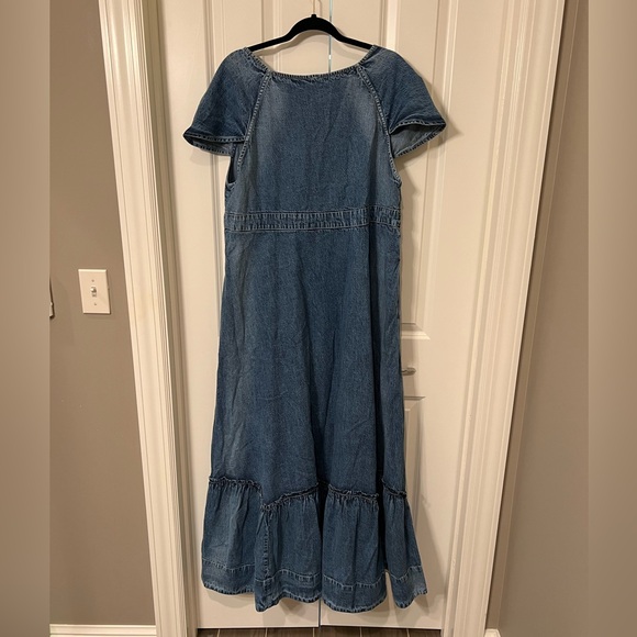 Free People Roucha Maxi Dress in Blue Shadow - Picture 2 of 3